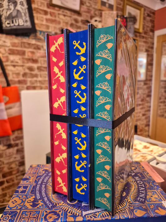 A Treason of Tea Signed & Sprayed Hardback Trilogy