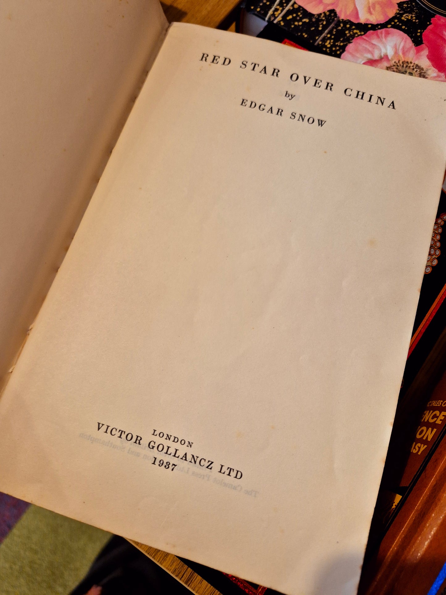 Red Star Over China - Edgar Snow (1/1 Left Book Club Edition)