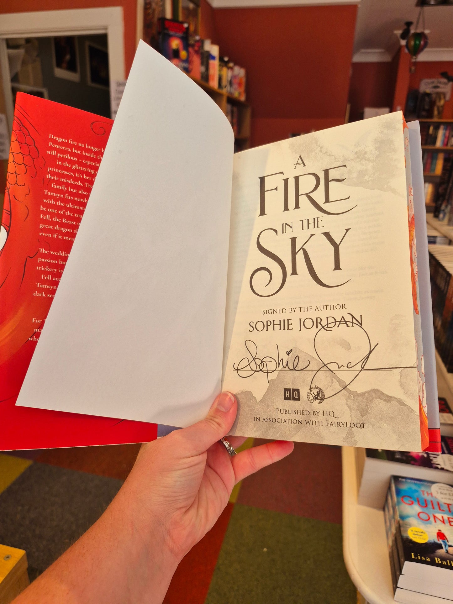 A Fire in the Sky - Sophie Jordan (Signed Fairyloot Edition)