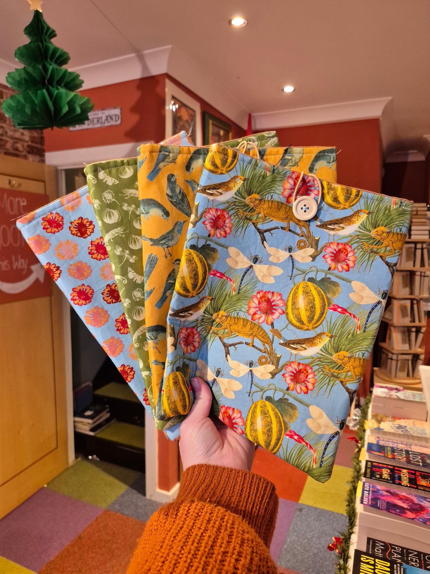 Handmade by Foster's Book Sleeves! Royal Horticultural Society Design