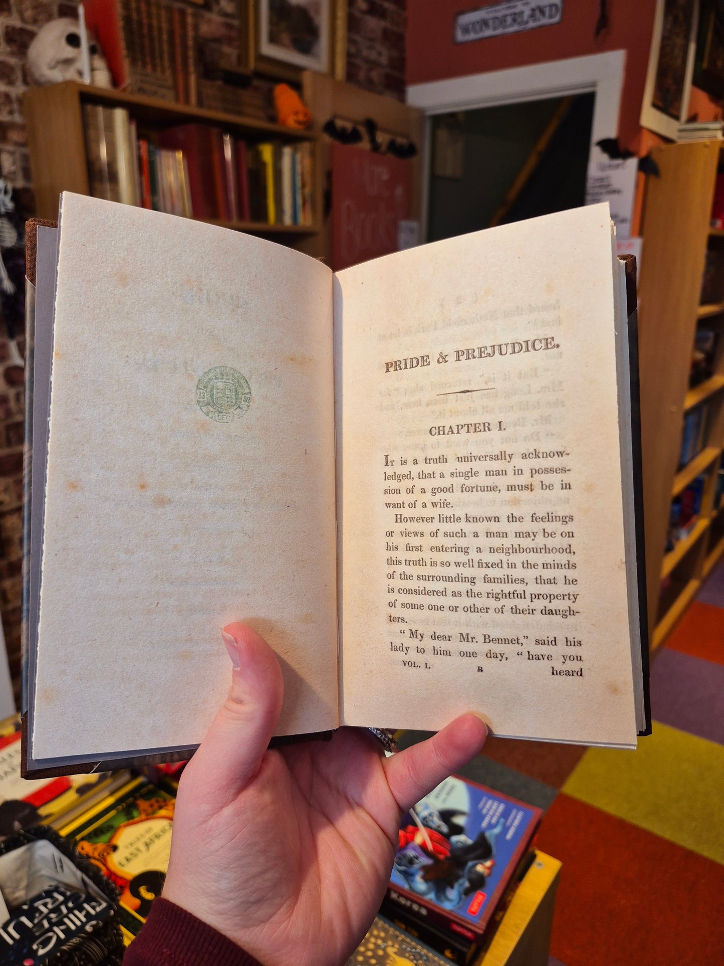 A Facsimilie of the First Edition, 1813: Jane Austen, Pride and Prejudice, A Novel in Three Volumes