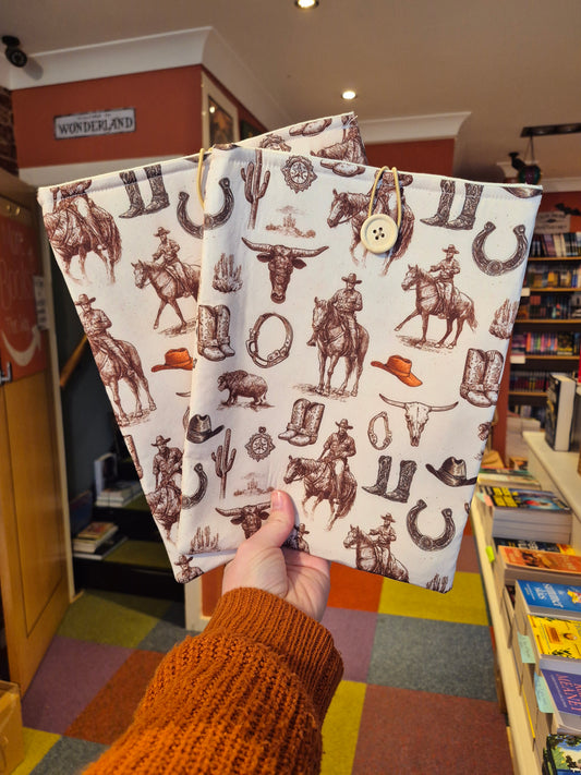 Handmade by Foster's Cowboy Book Sleeves (Hardback Size)