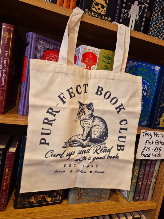 Purr-fect Book Club Tote Bag