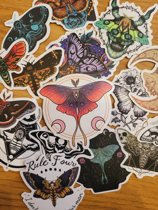Moth Stickers (Randomly Chosen)