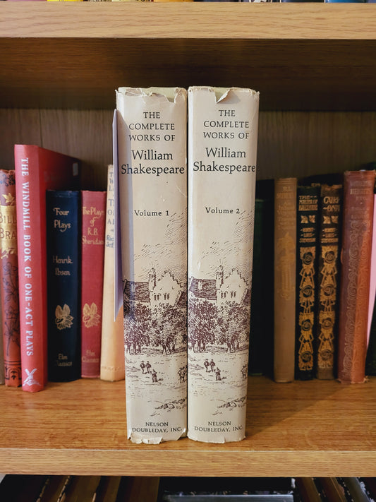 The Complete Works of William Shakespeare in 2 Volumes (circa. 1962)