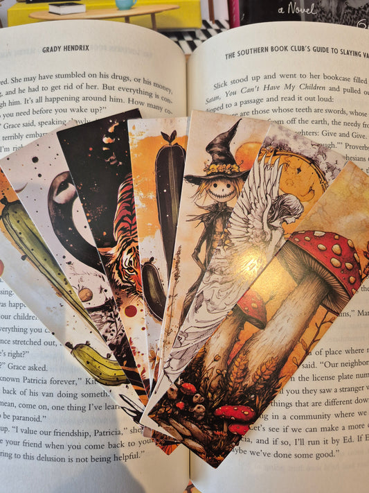 Autumnal Illustrated Bookmarks