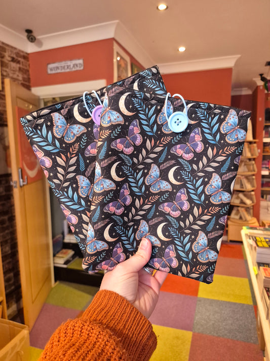 Handmade by Foster's Moth & Moon Book Sleeves (Paperback Size)