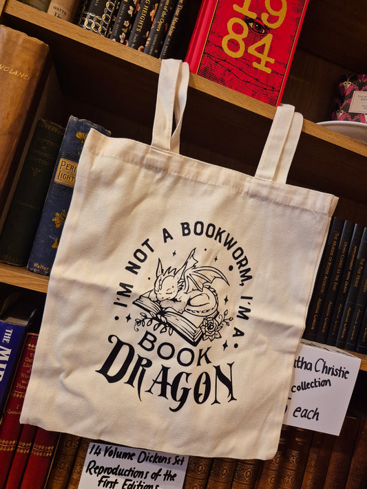 Book Dragon Tote Bag