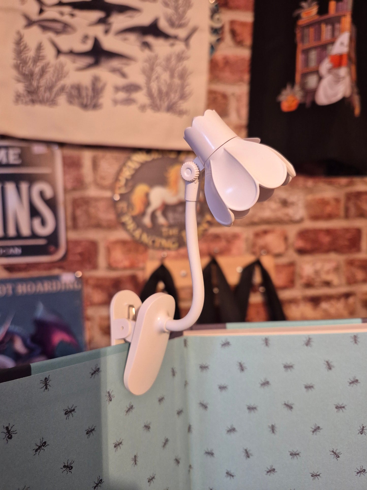 Flower Book Light (White & Pink)