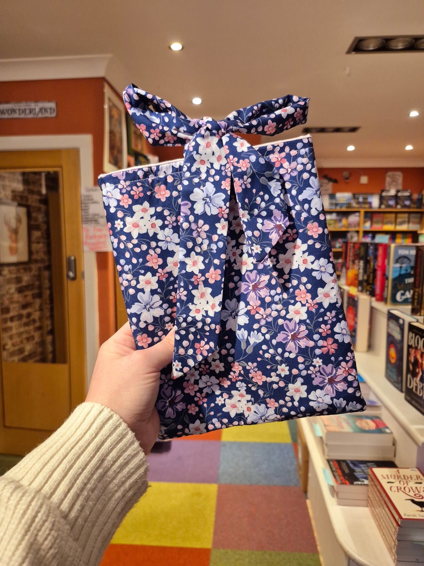 Handmade by Foster's Purple Florals Book Sleeves