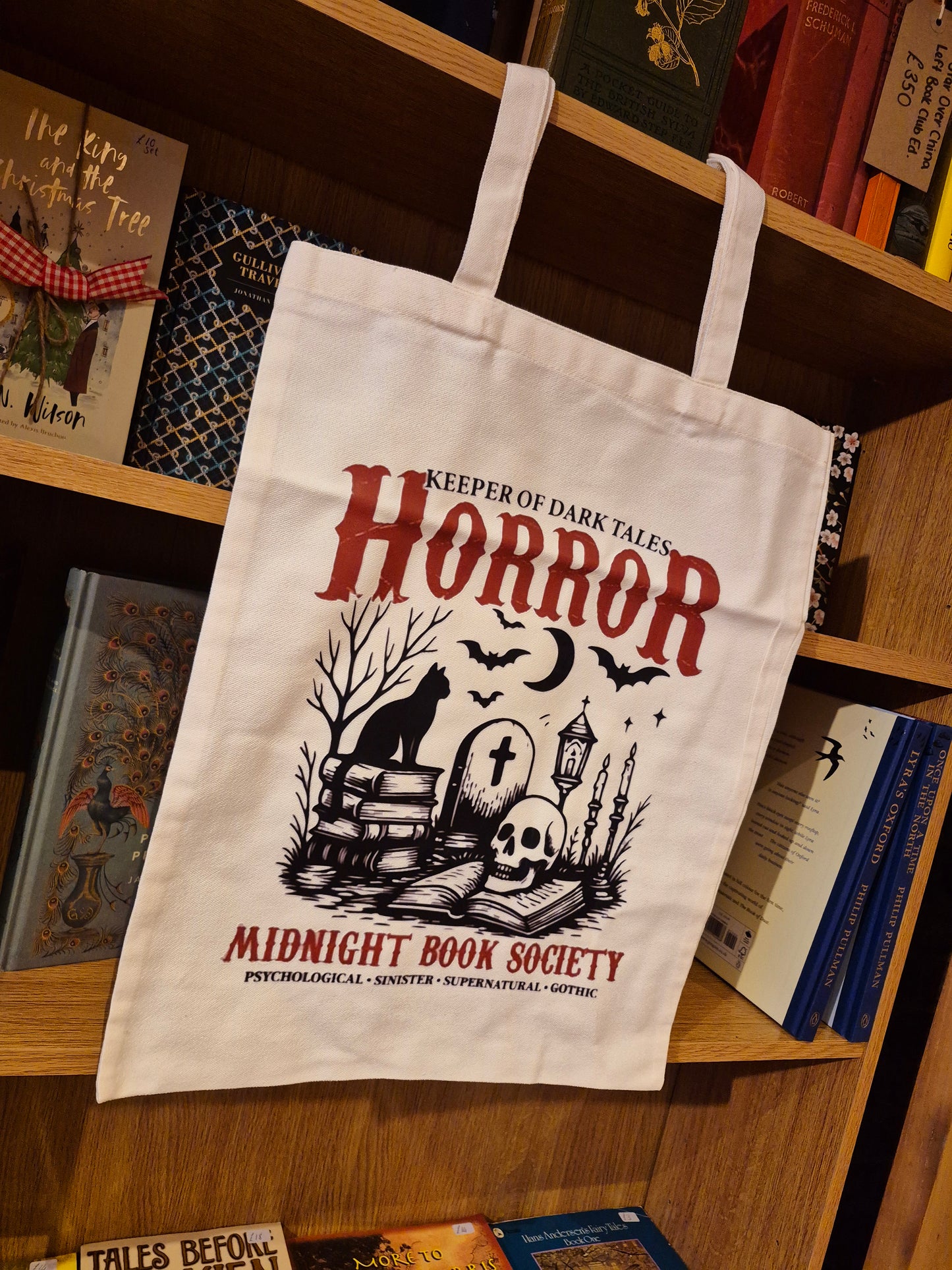 Horror Books Tote Bag