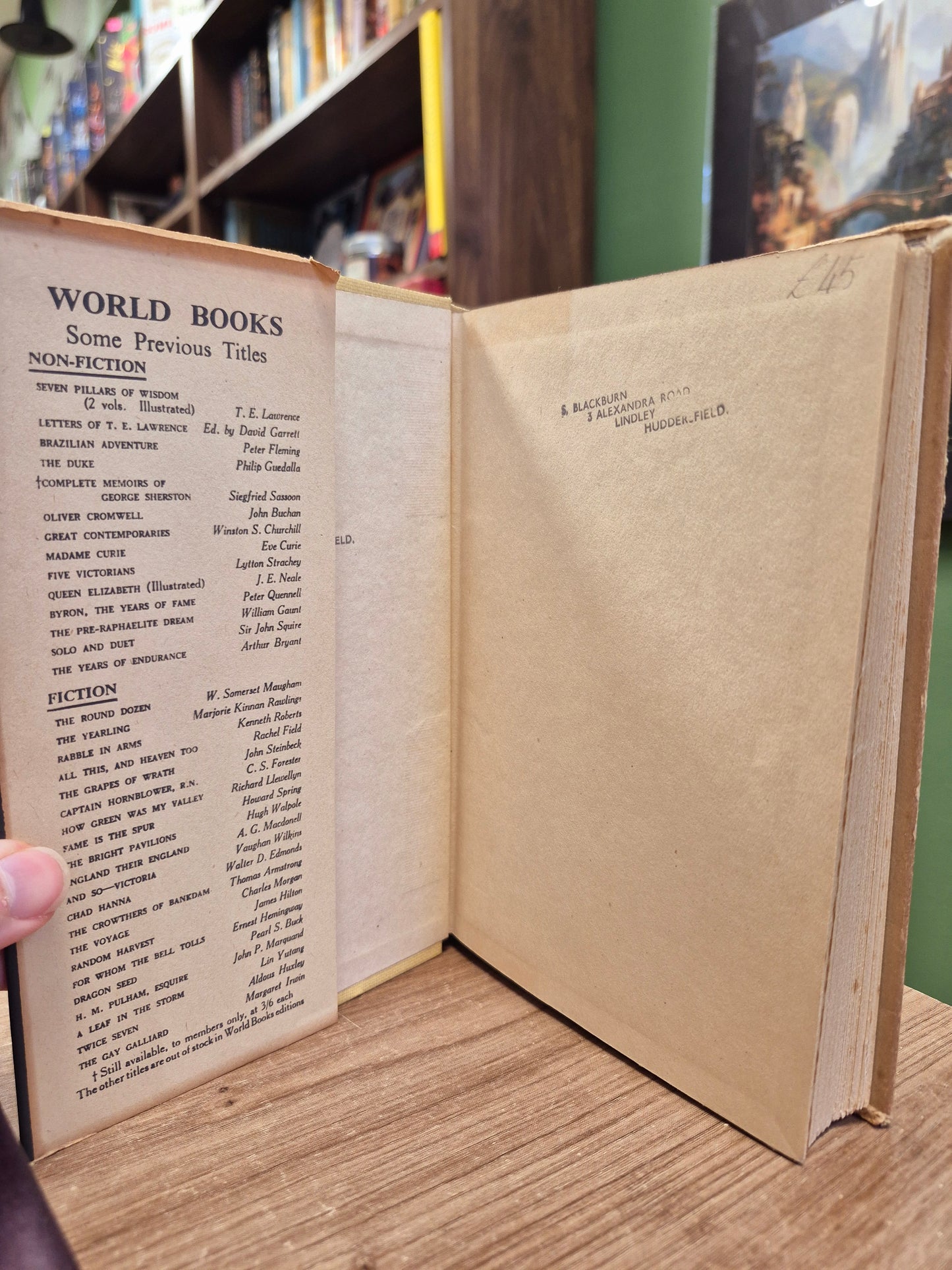 My Early Life: A Roving Comission - Winston S Churchill (The Reprint Society 1944)