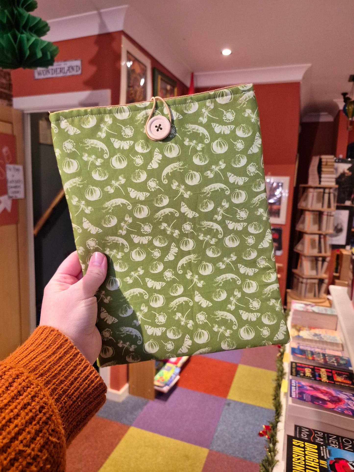 Handmade by Foster's Book Sleeves! Royal Horticultural Society Design