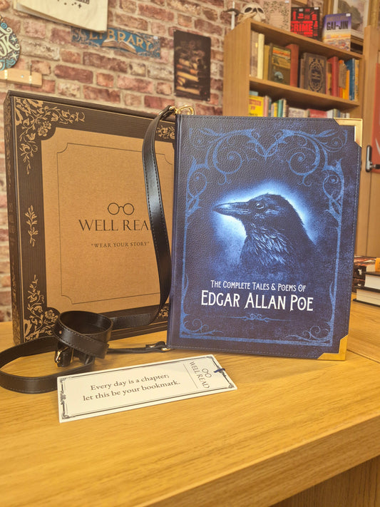 Edgar Allan Poe Leather Book Bag
