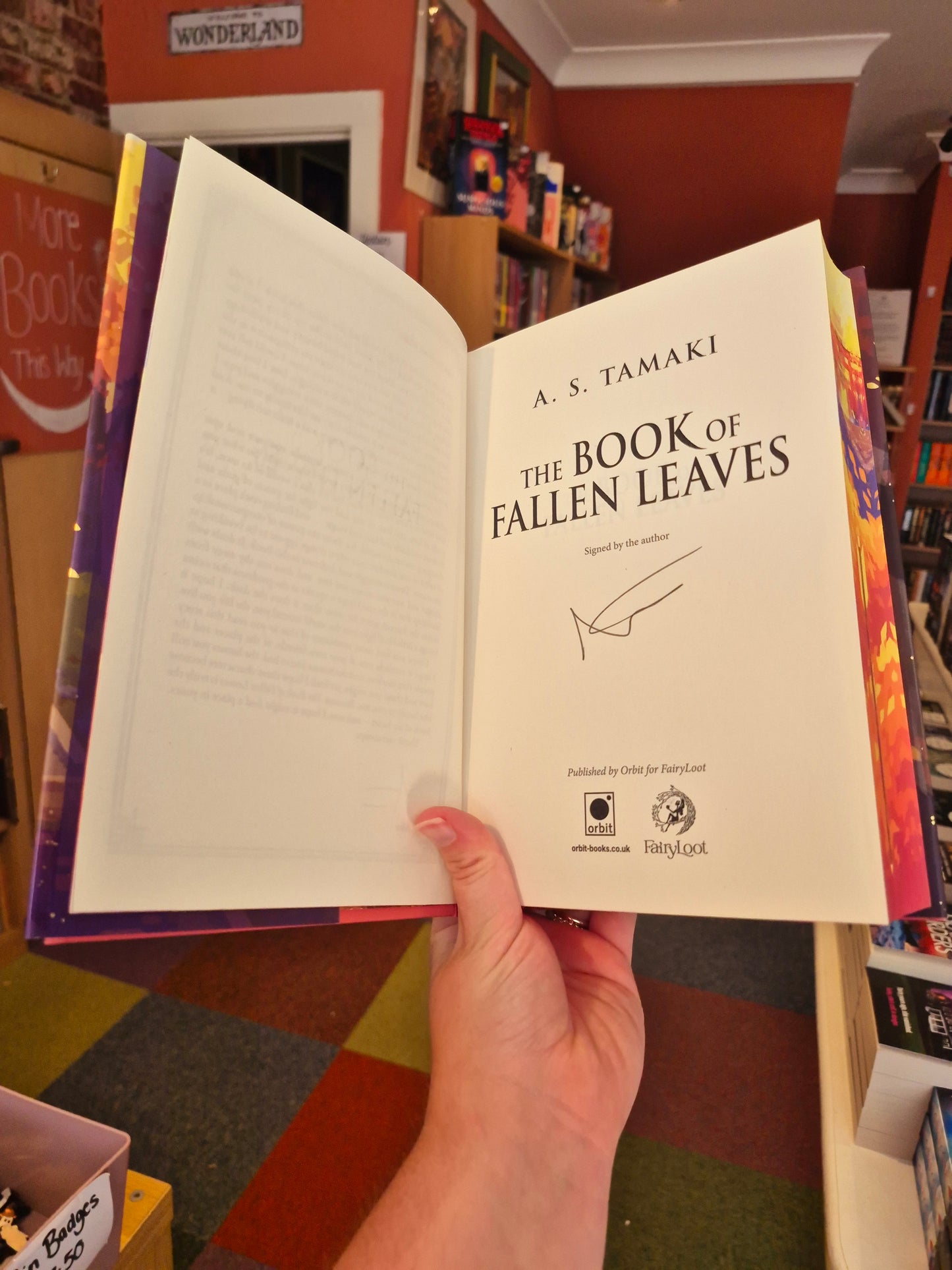 The Book of Fallen Leaves - AS Tamaki (Signed Fairyloot Edition)