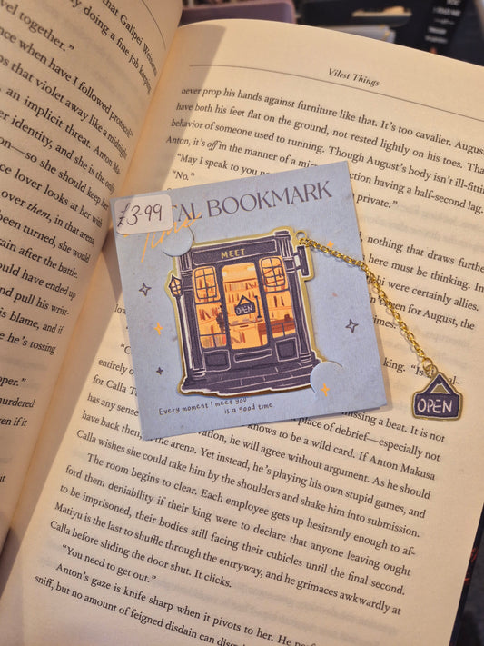 Metal Bookshop Bookmark