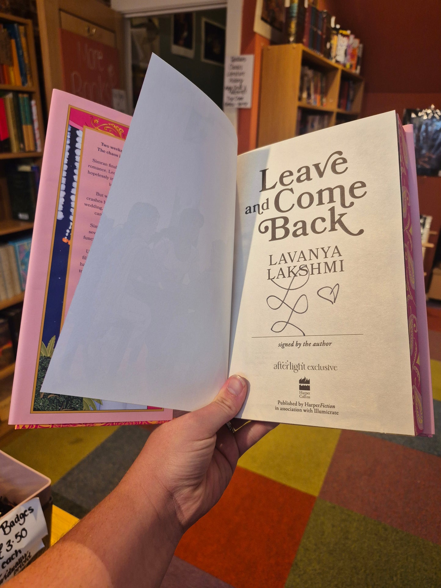 Leave and Come Back - Lavanya Lakshmi (Signed Illumicrate Edition)
