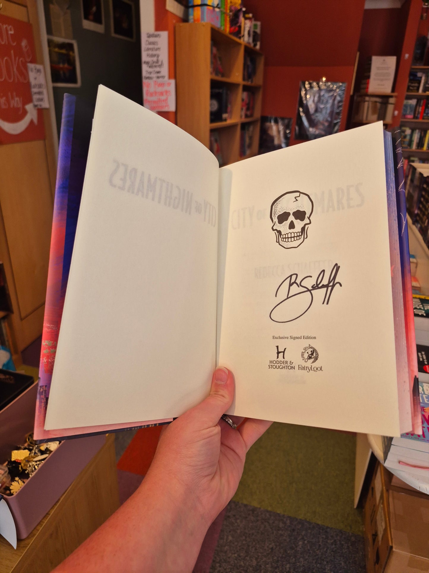 City of Nightmares & Cage of Dreams - Rebecca Schaeffer (Signed Fairyloot Set)