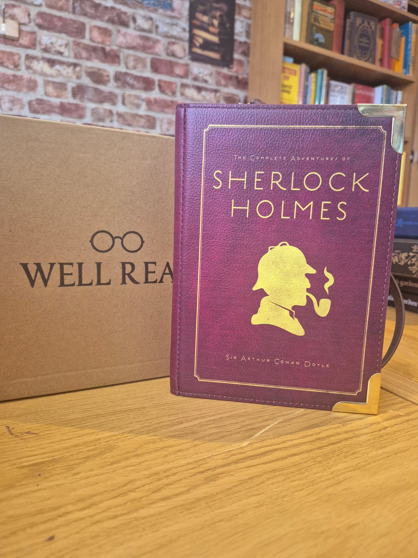 Sherlock Holmes Leather Book Bag