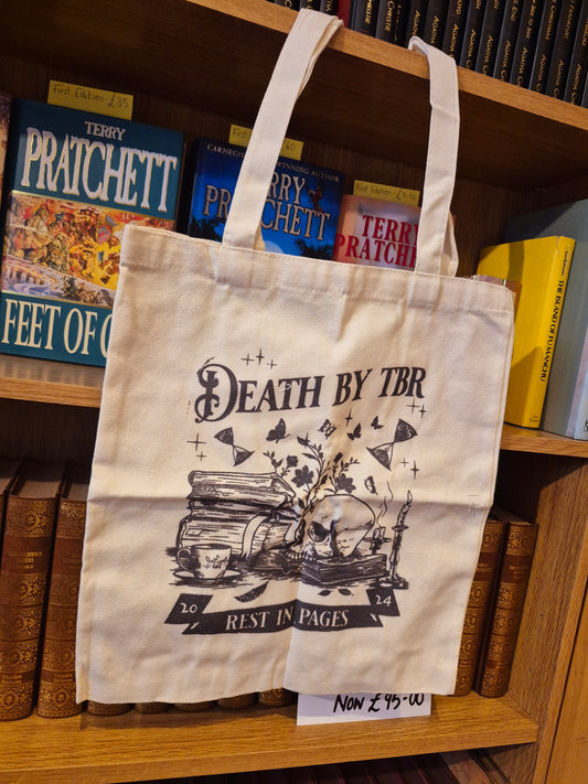 Death by TBR Tote Bag