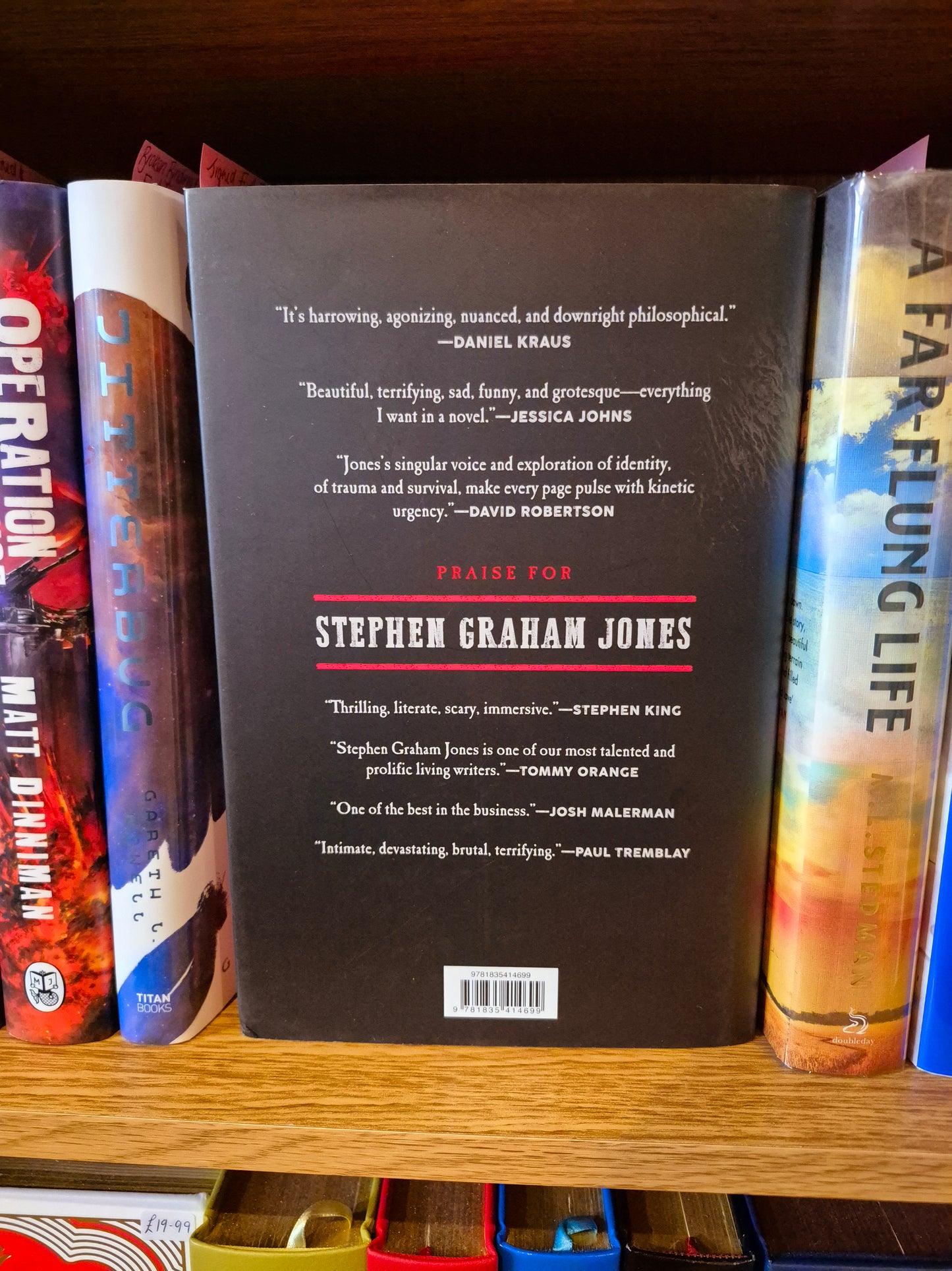 The Buffalo Hunter Hunter - Stephen Graham Jones (Signed & Sprayed Edge Hardback)